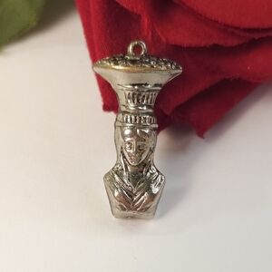 Vintage Silver Greek Caryatid Pendant or Charm Jewelry Making